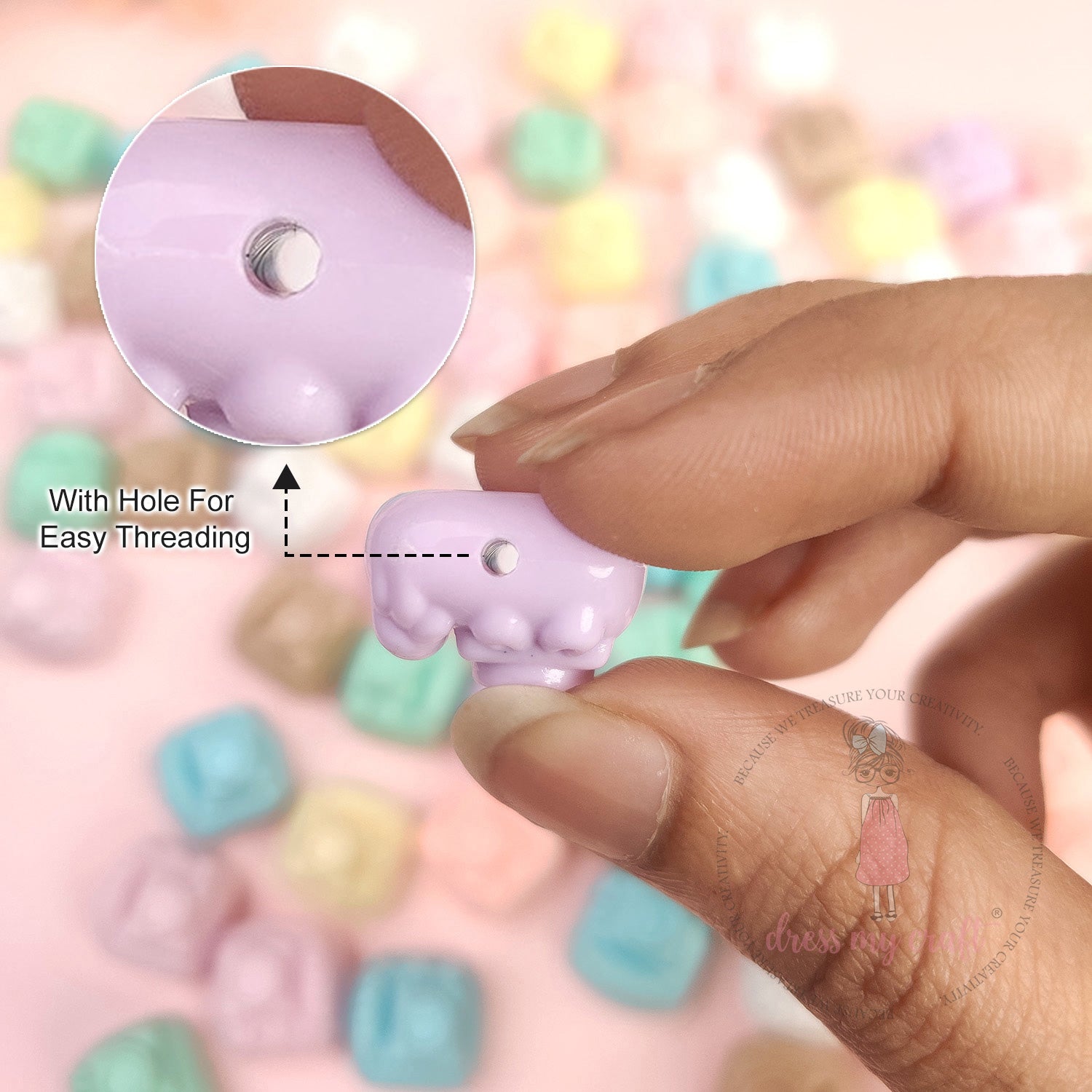 Pastel Camera Beads