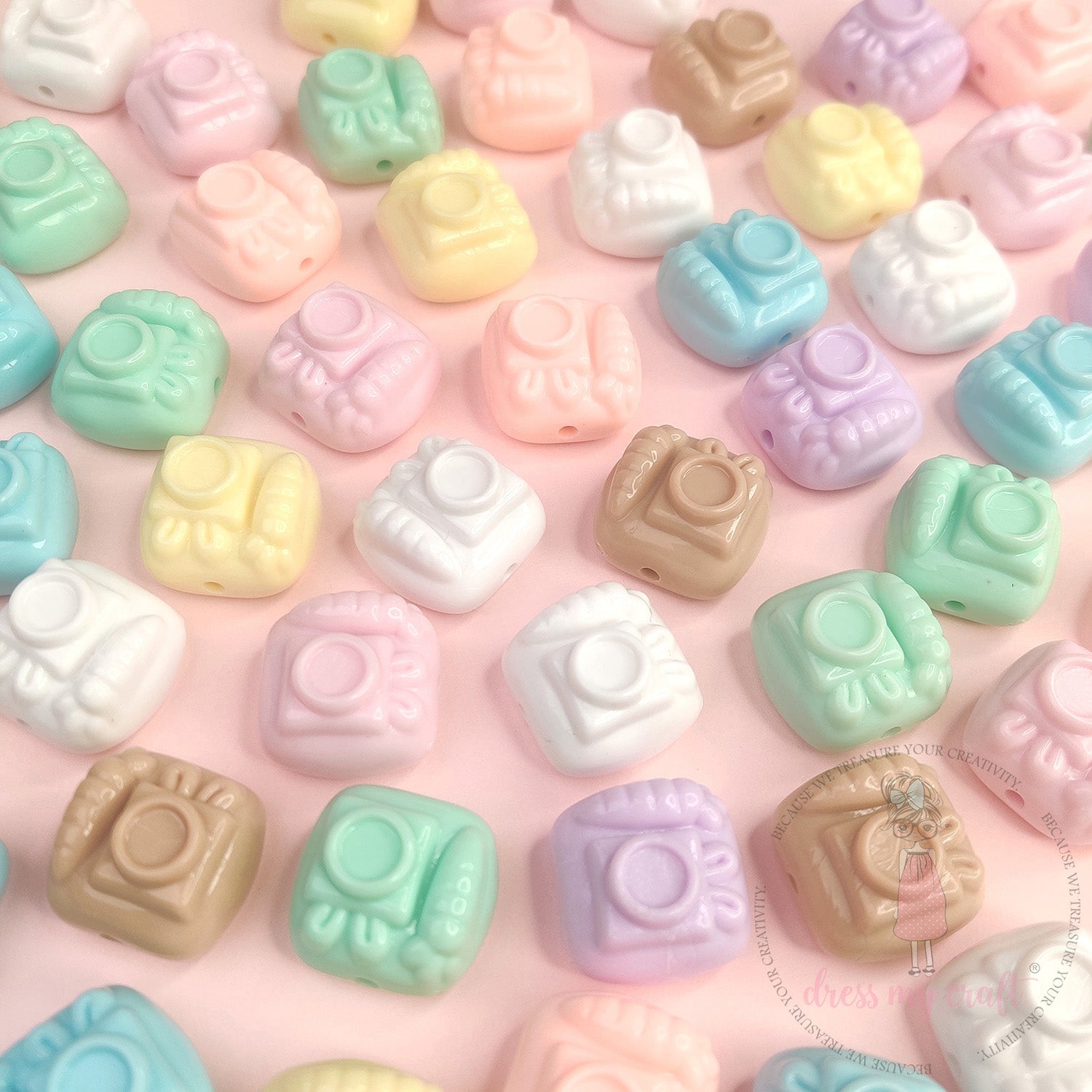Pastel Camera Beads