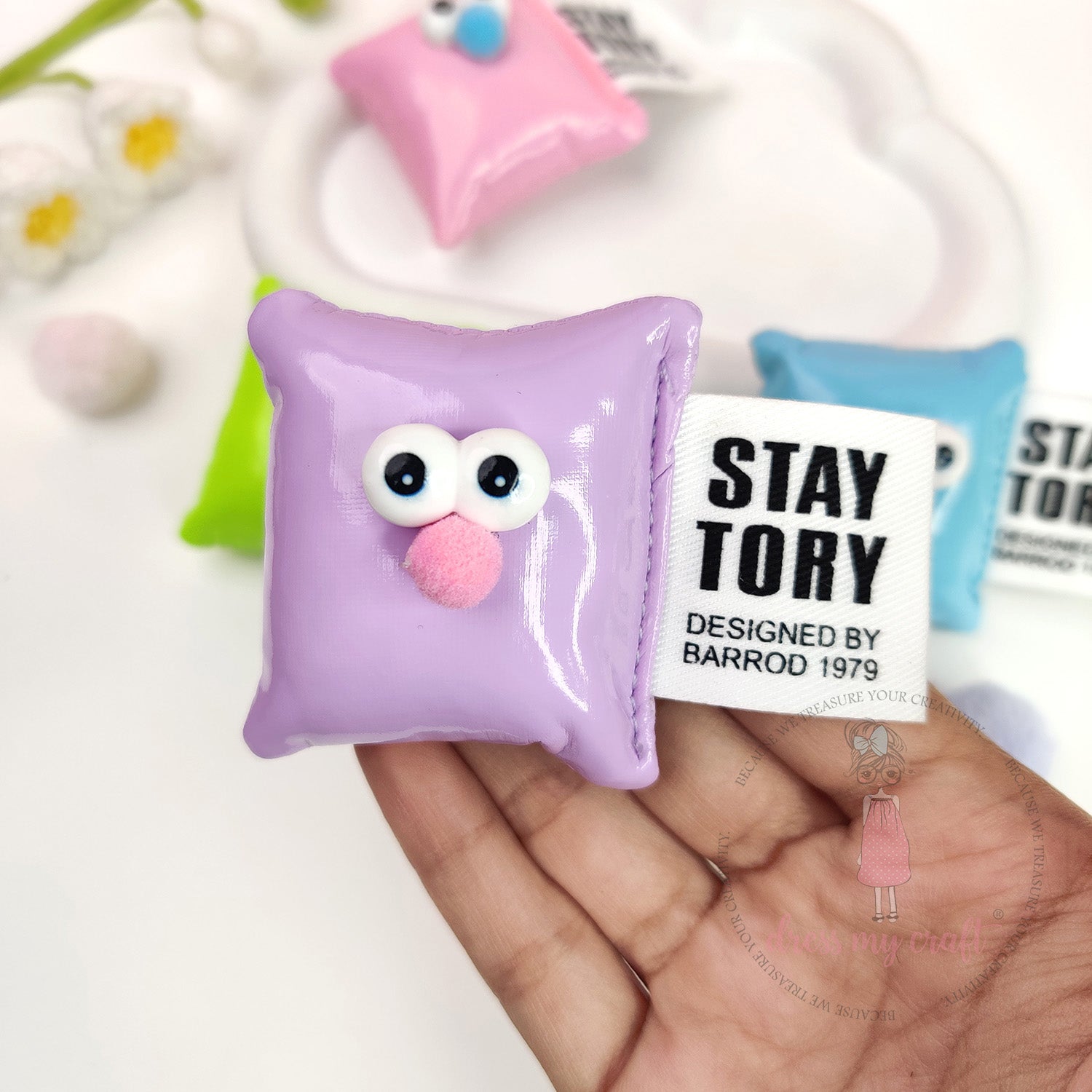 Cute Puffy Cushions With Big Eyes Combo Pack