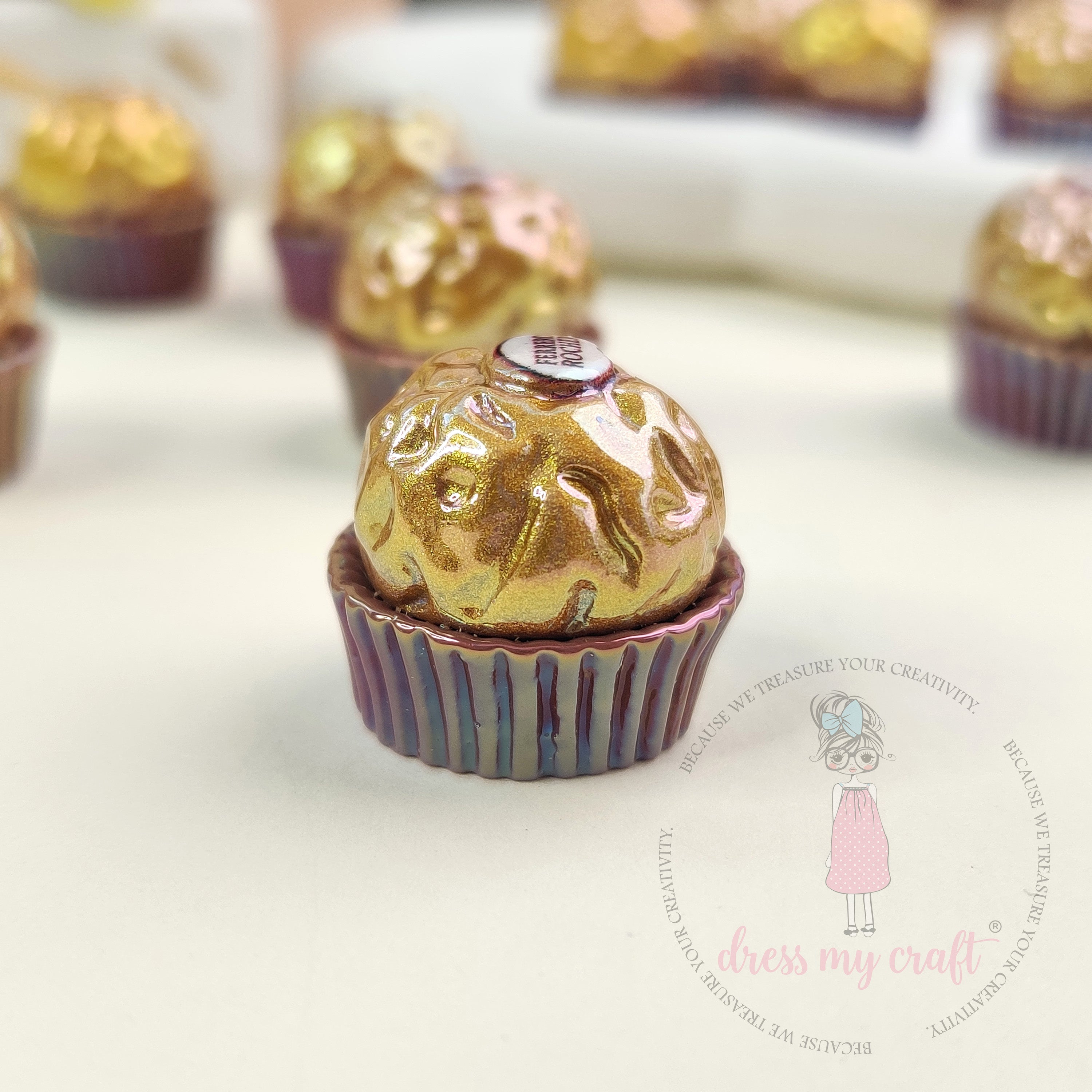 Holographic Ferrero Rocher Chocolate Beads
