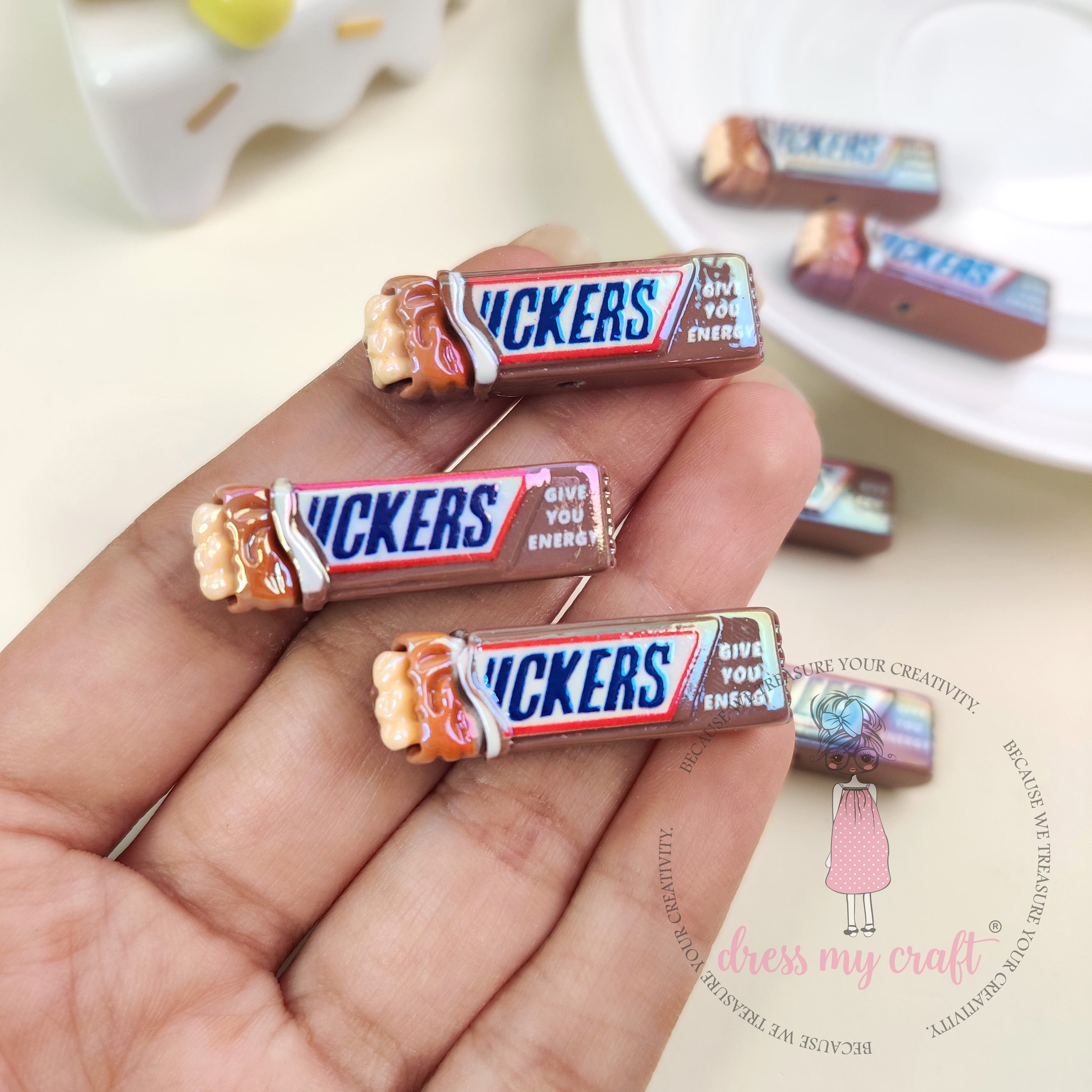 Holographic Snicker Chocolate Beads