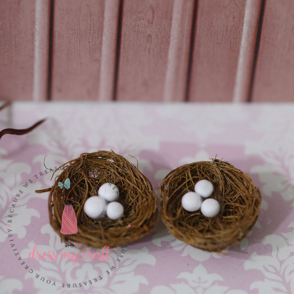 Miniature Bird Nest With Egg