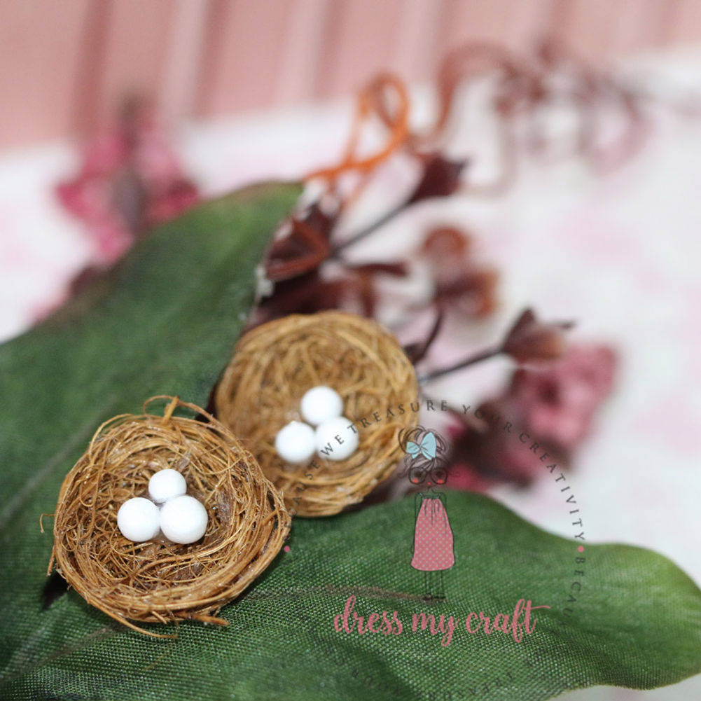 Miniature Bird Nest With Egg