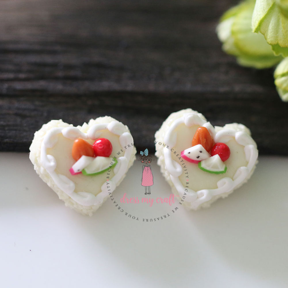 Miniature Heart Lemon Cake