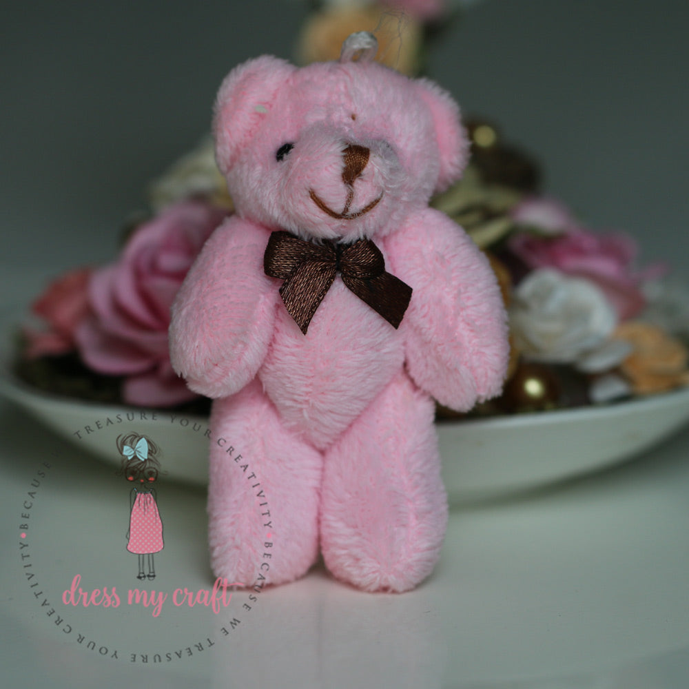 Mini Pink Plush Teddy Bear