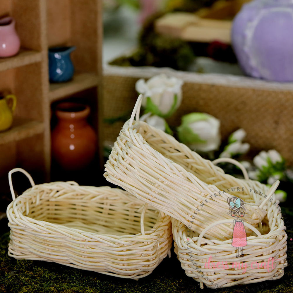 Large Wicker Basket - Miniature