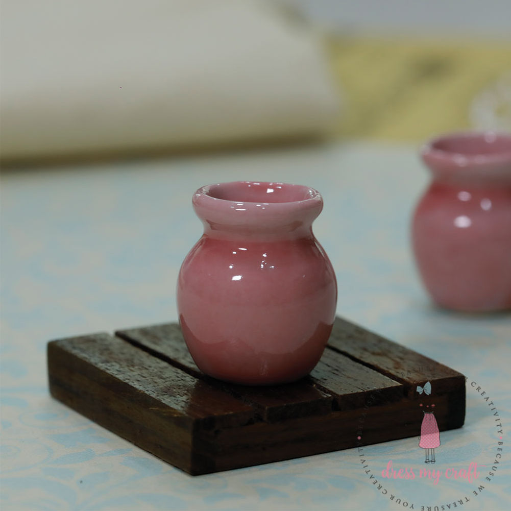 Miniature Pink Round Vase #1