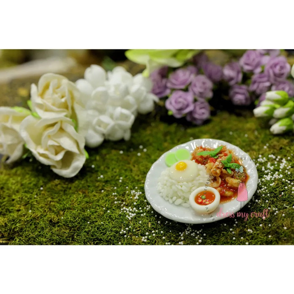 Miniature Food With Plate #4