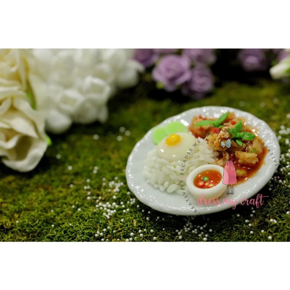 Miniature Food With Plate #4