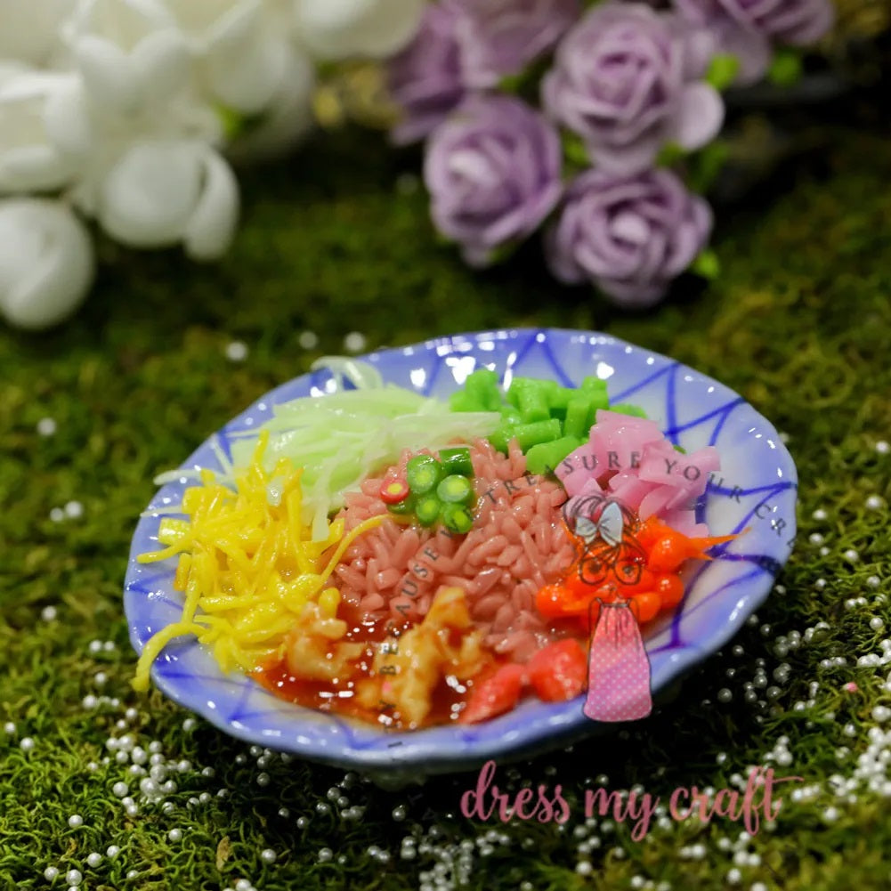 Miniature Food With Plate #1