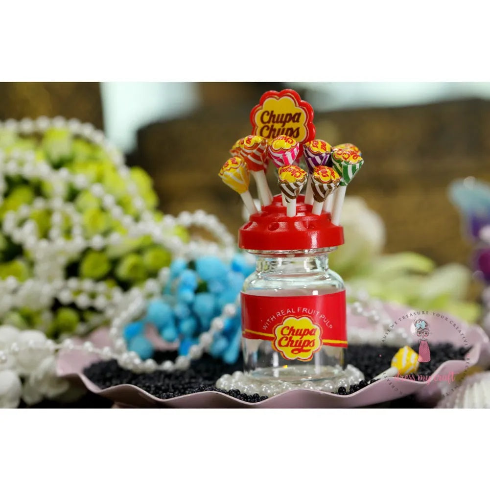 Miniature Lolli Popes with Stand