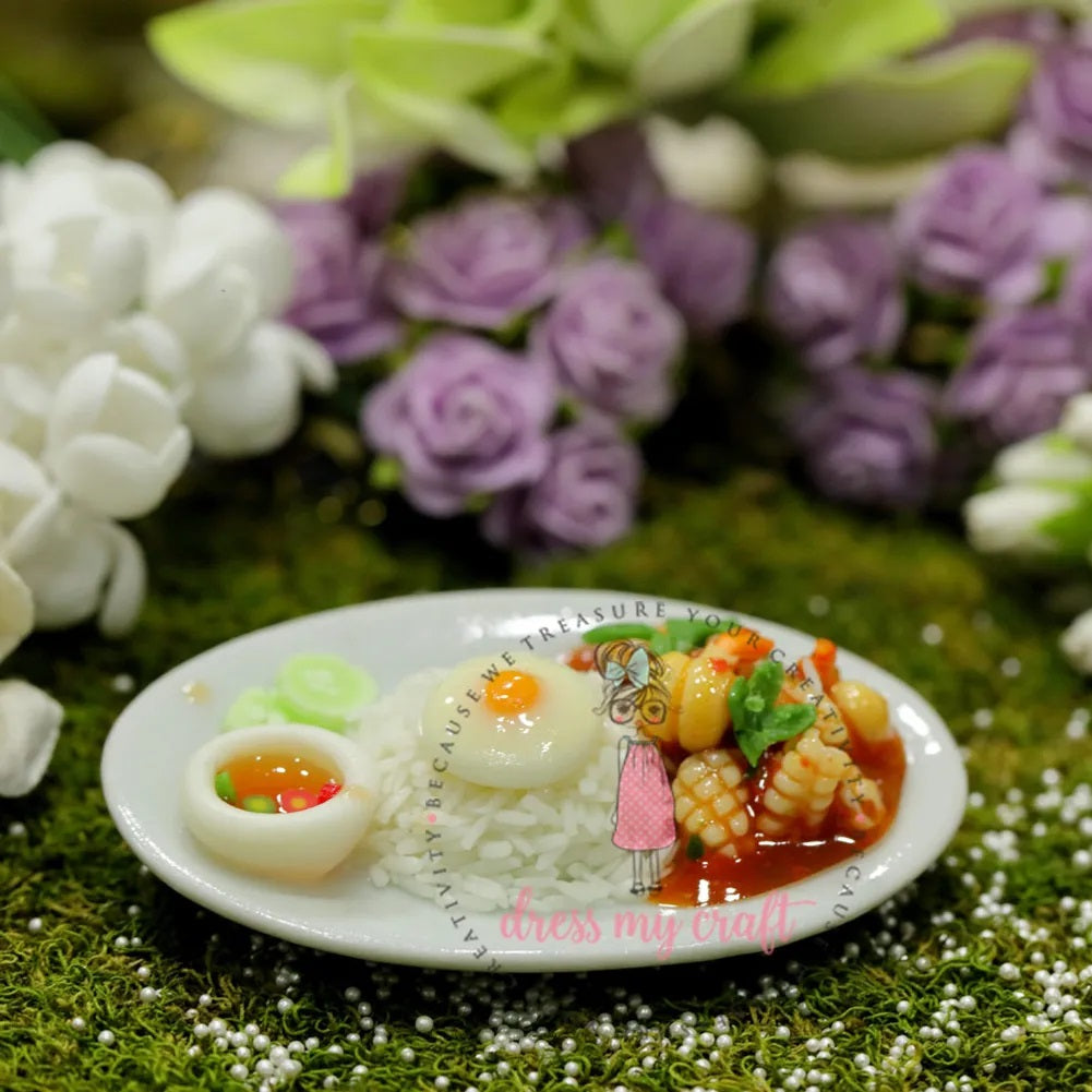 Miniature Food With Plate #3