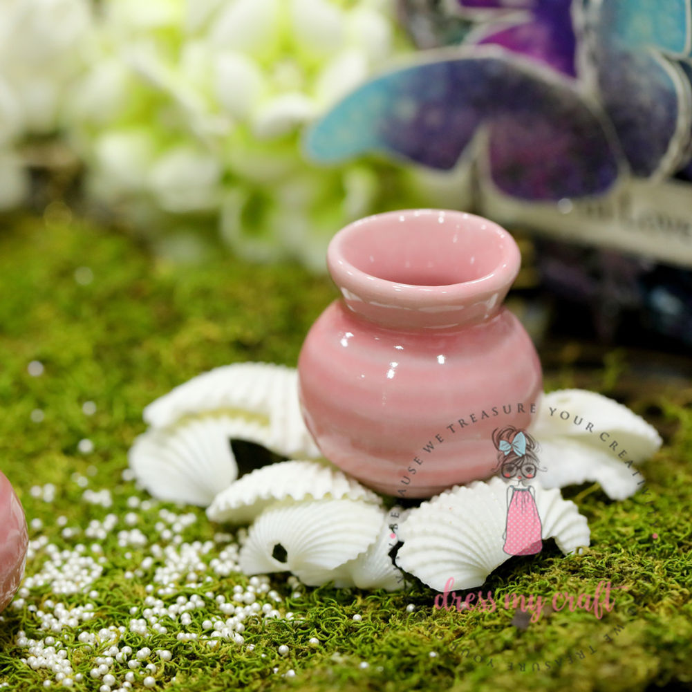 Miniature Pink Round Vase
