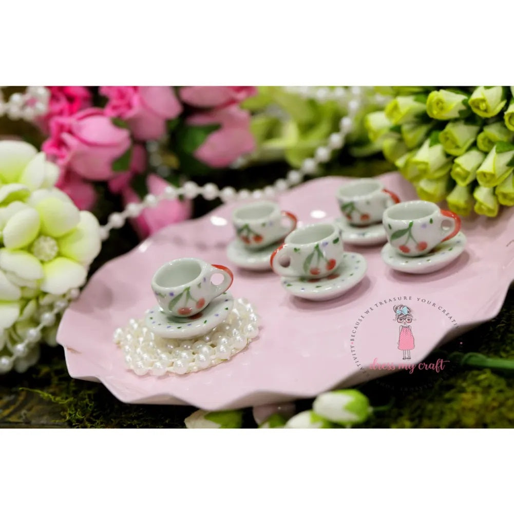 Miniature Strawberry Cup & Plate