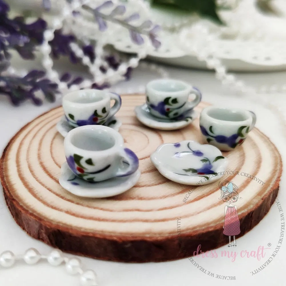 Miniature Printed Tea Set #1
