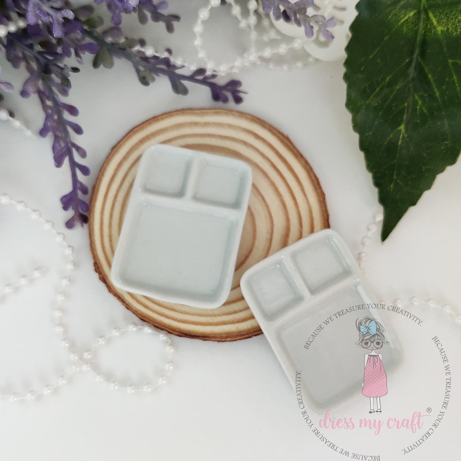 Miniature Sectioned Tray Rectangular