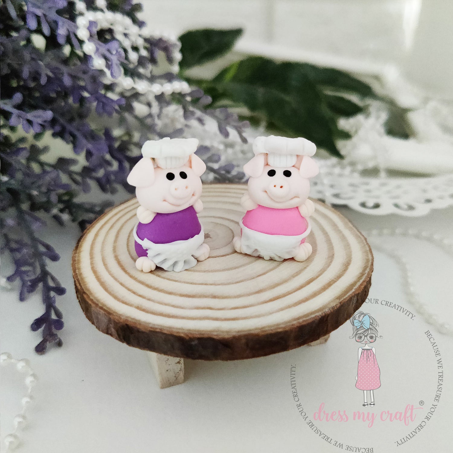 Miniature Figure Chef Piggy