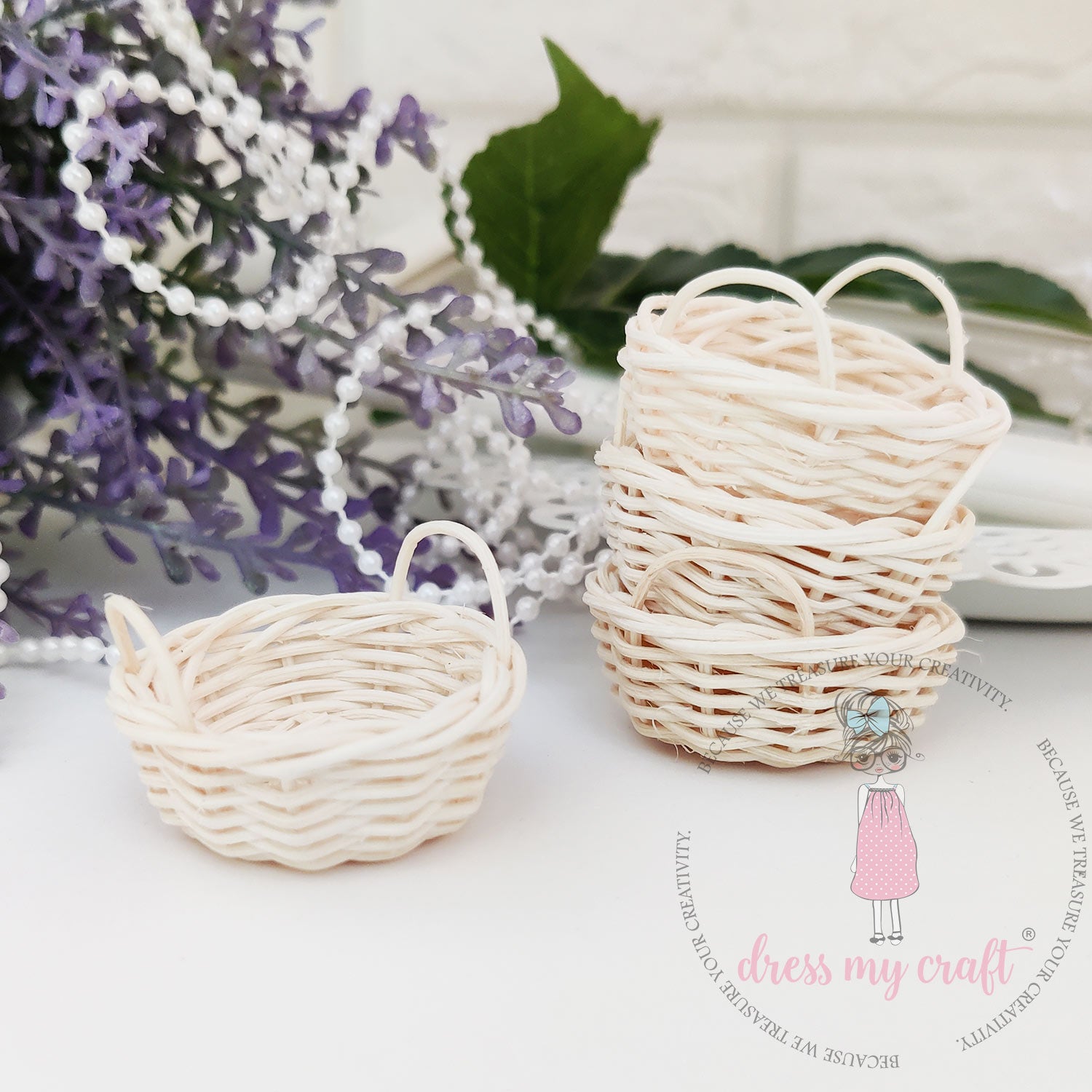 Miniature Wicker Basket - Medium