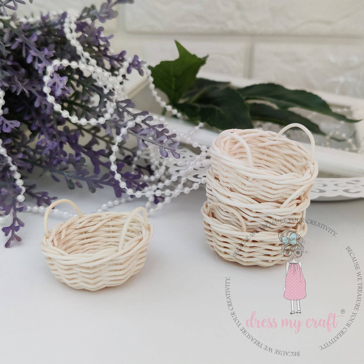 Miniature Wicker Basket - Medium