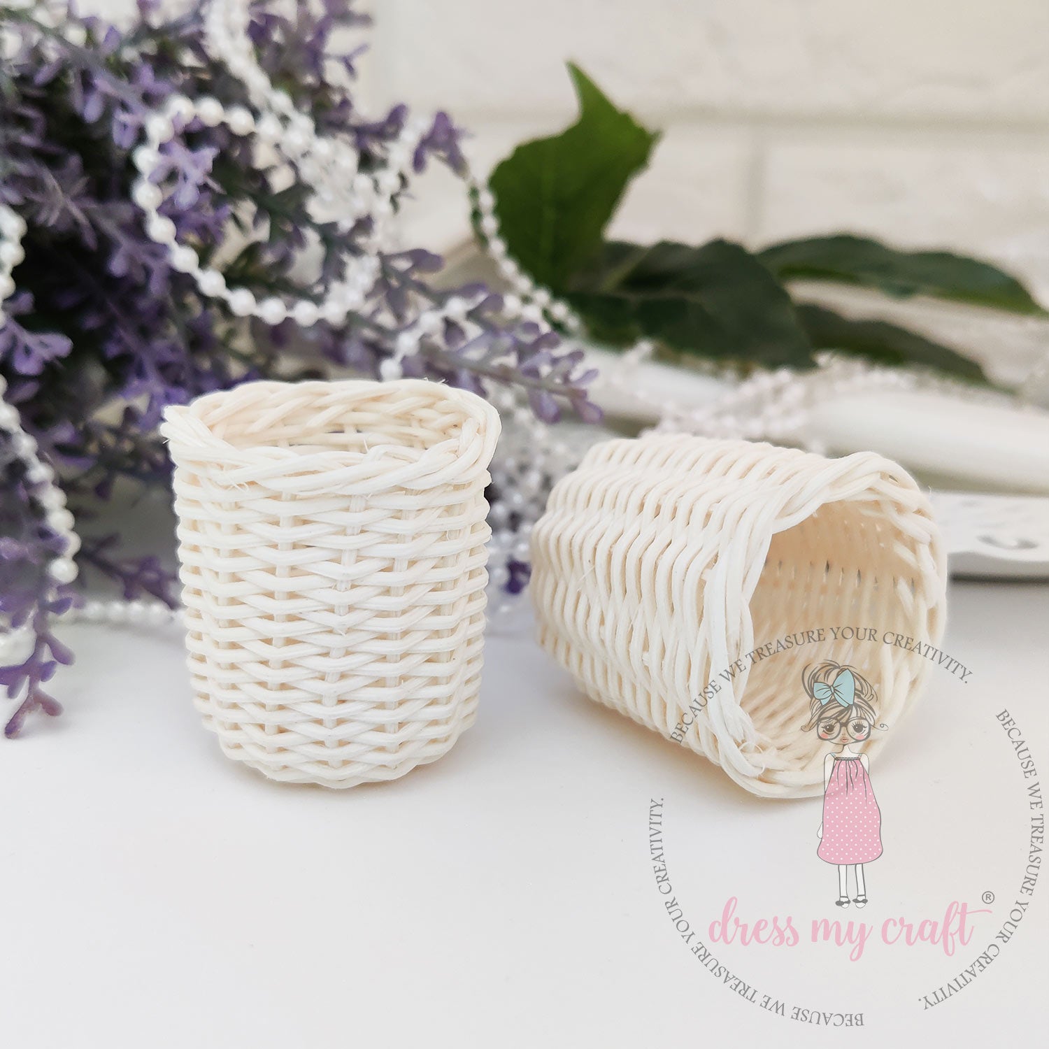Miniature Storage Wicker Basket - SMALL
