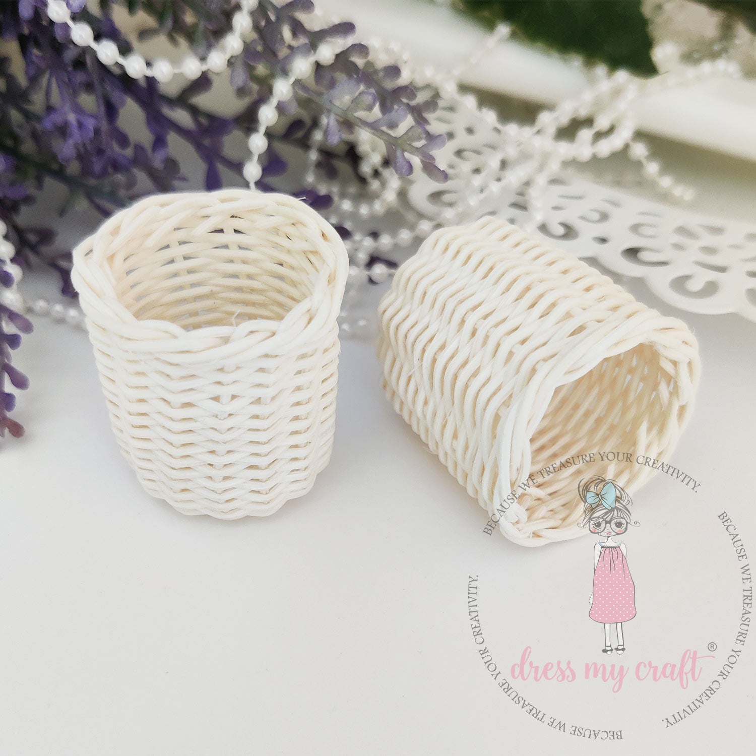 Miniature Storage Wicker Basket - SMALL