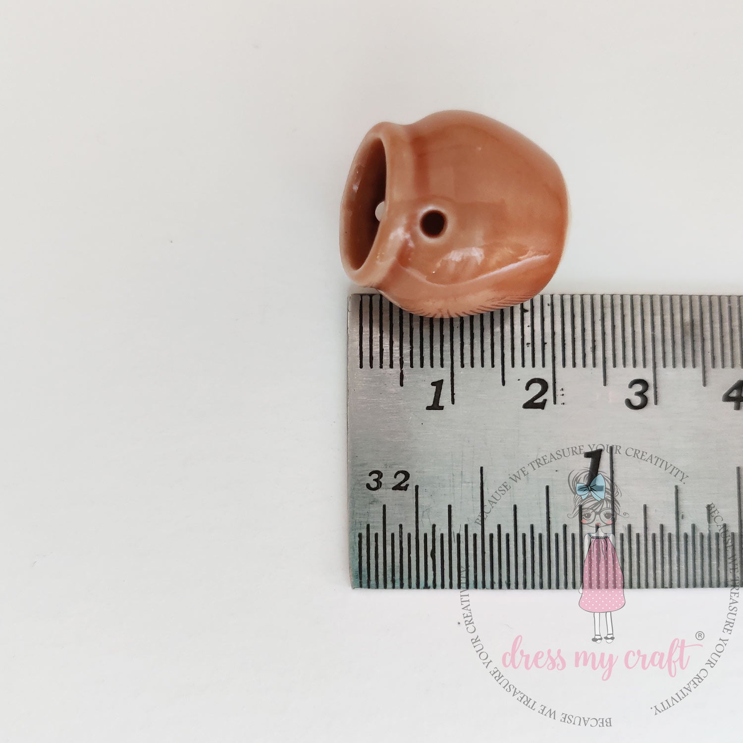 Miniature Hanging Planter Pot - Brown