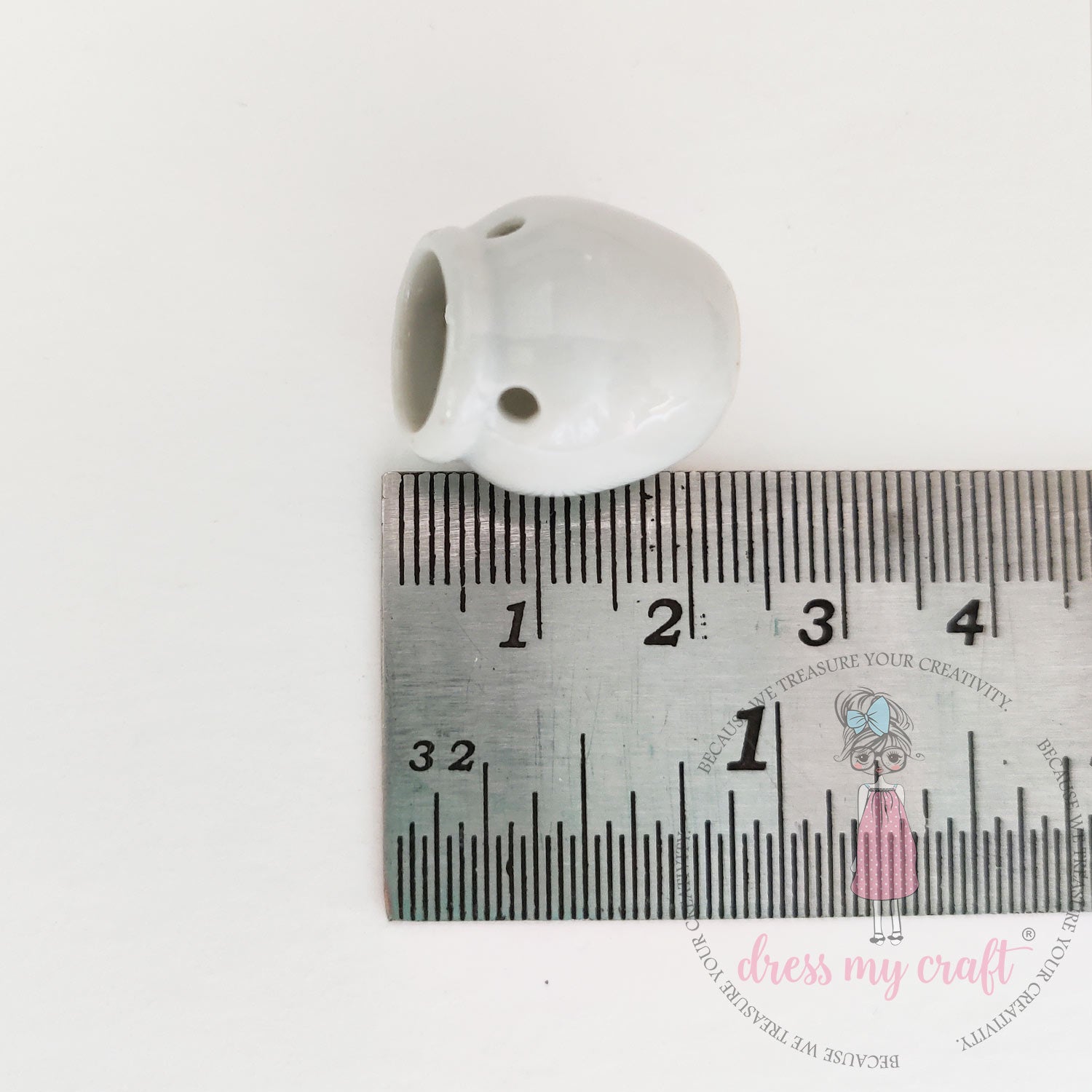 Miniature Hanging Planter Pot - White