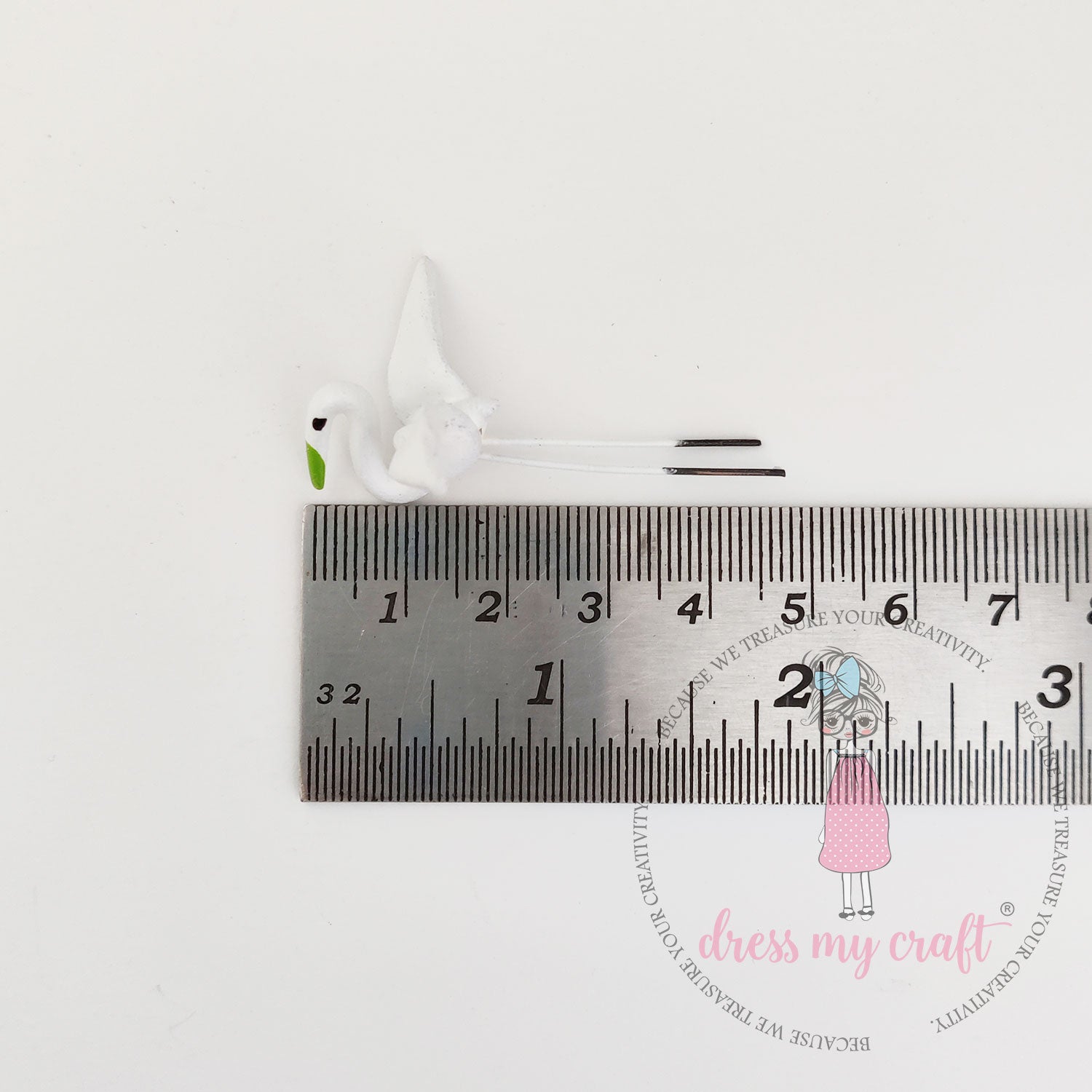 Miniature Figure Swan With Wire