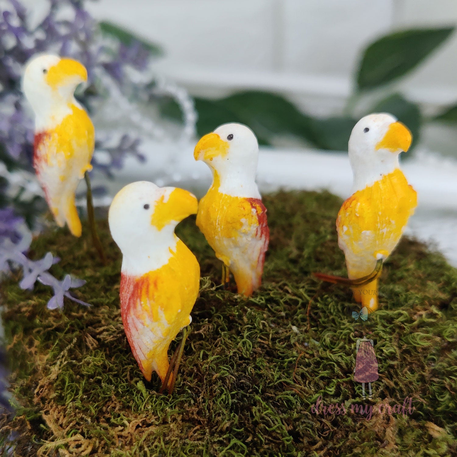 Miniature Figure Eagle With Wire