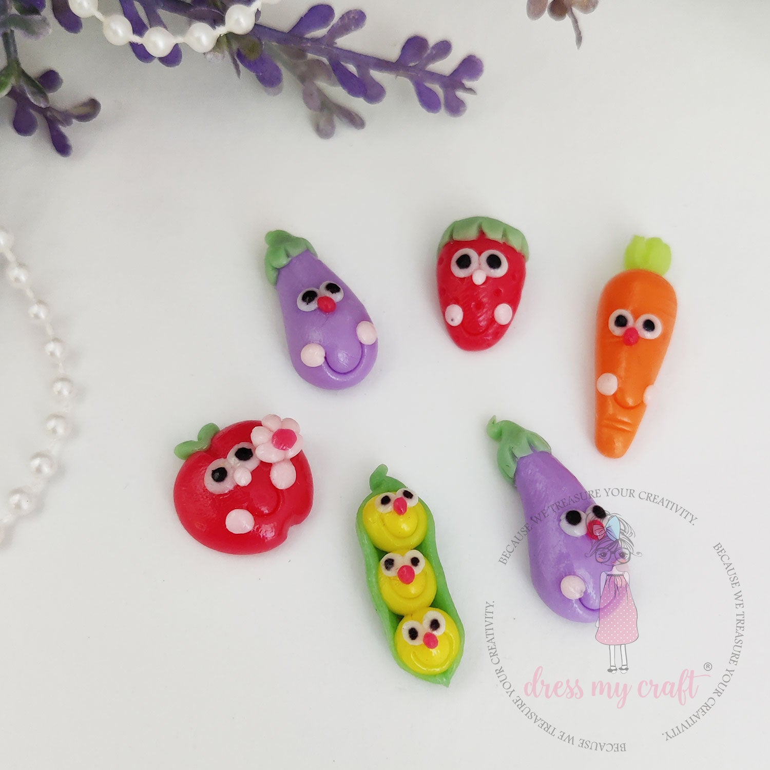 Miniature Vegetables & Fruits Faces