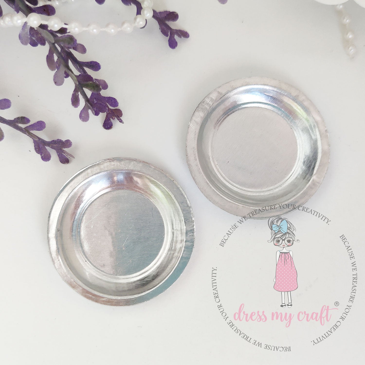 Miniature Metal Round Plate (Big)