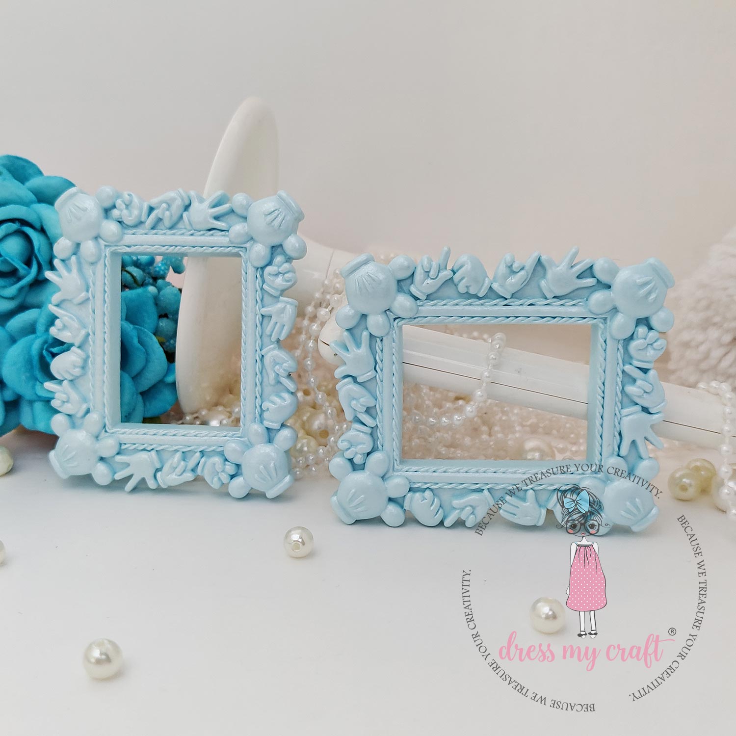 Miniature Mickey Frame - Blue