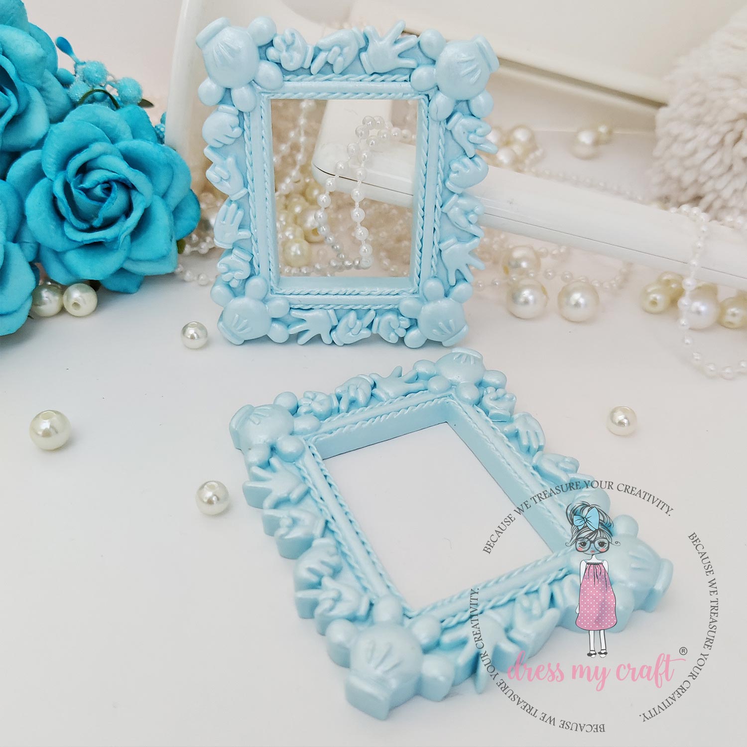 Miniature Mickey Frame - Blue