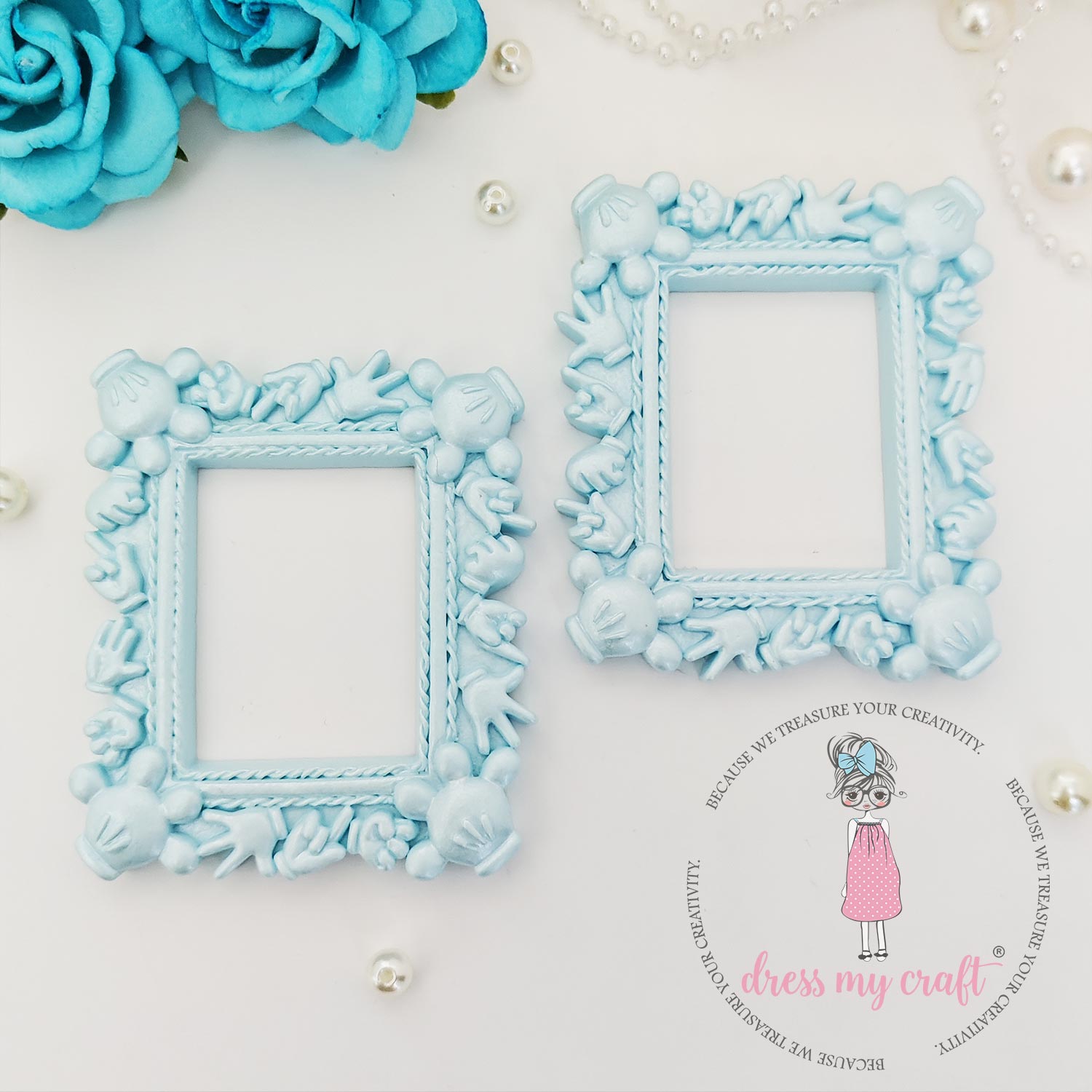 Miniature Mickey Frame - Blue