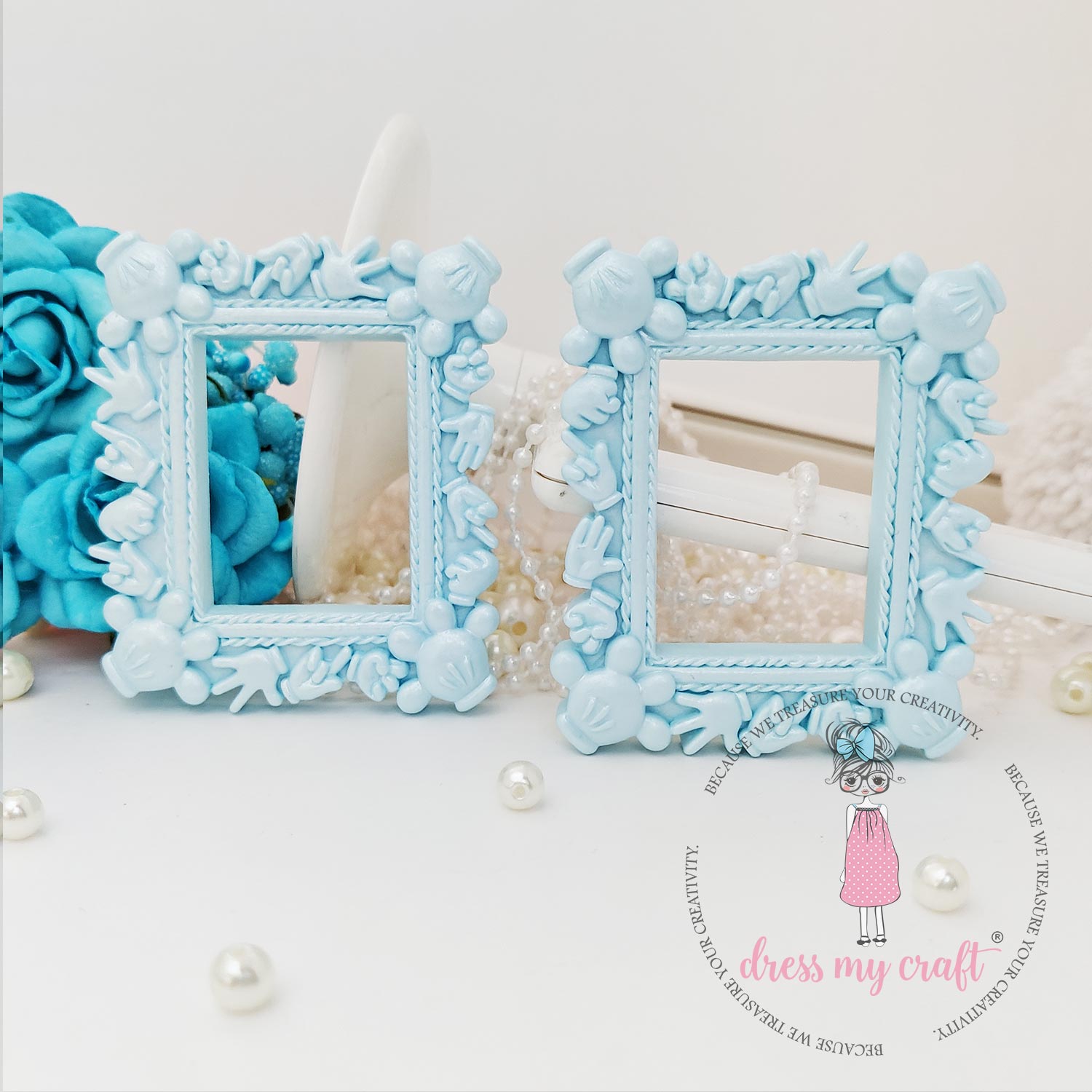 Miniature Mickey Frame - Blue