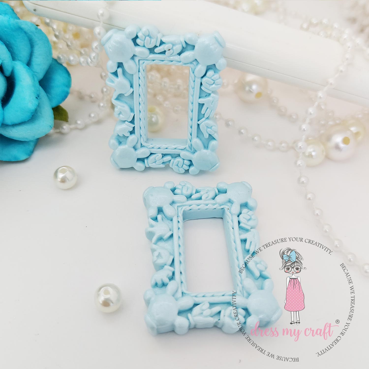 Miniature Mickey Frame - Blue Mini