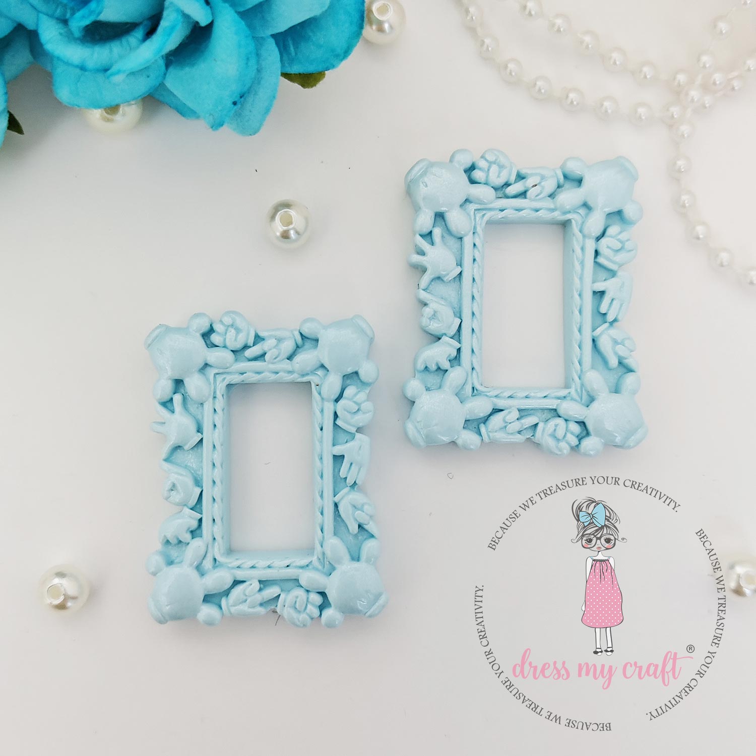 Miniature Mickey Frame - Blue Mini
