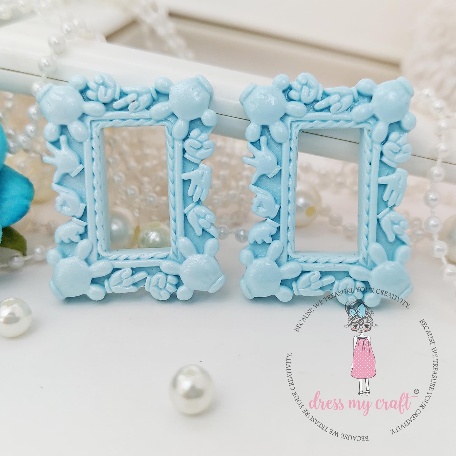 Miniature Mickey Frame - Blue Mini