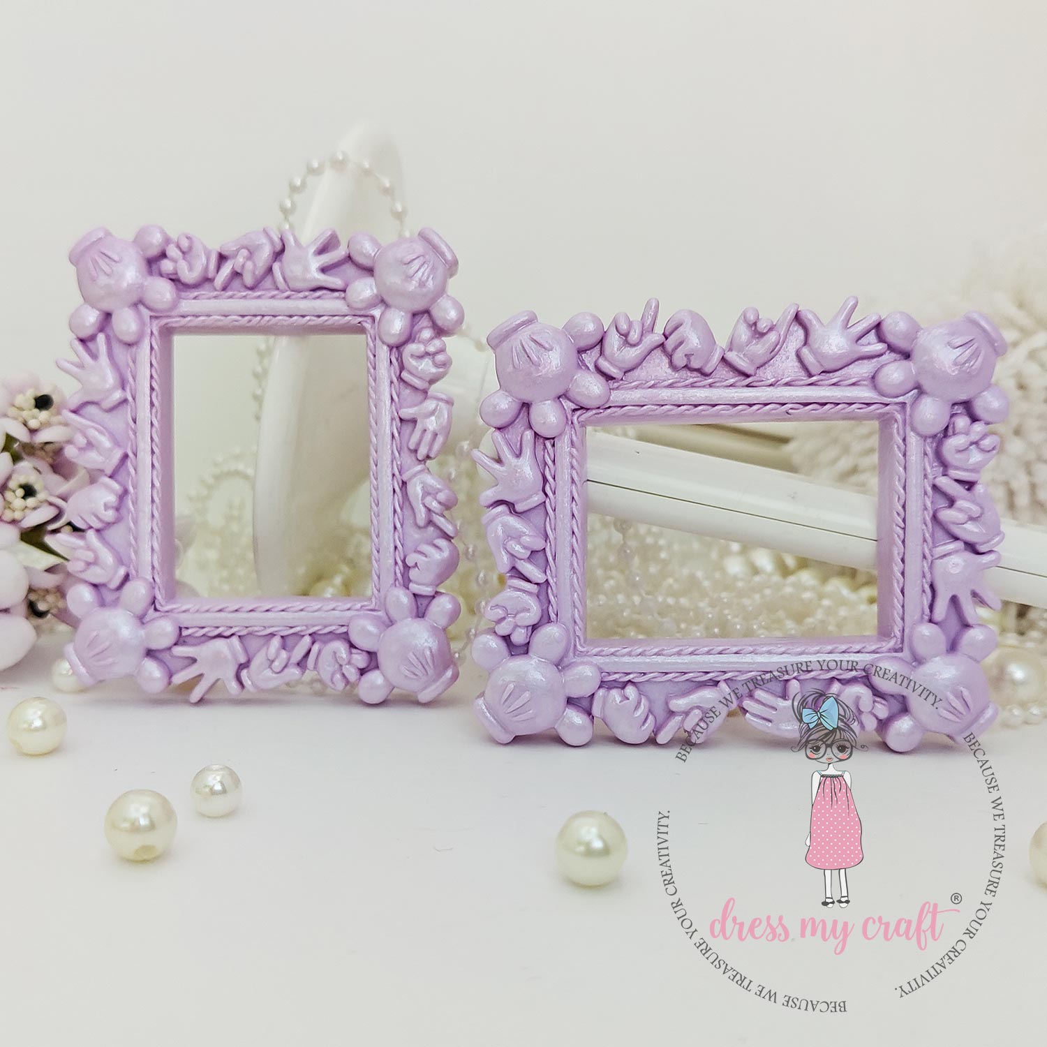 Miniature Mickey Frame - Mauve