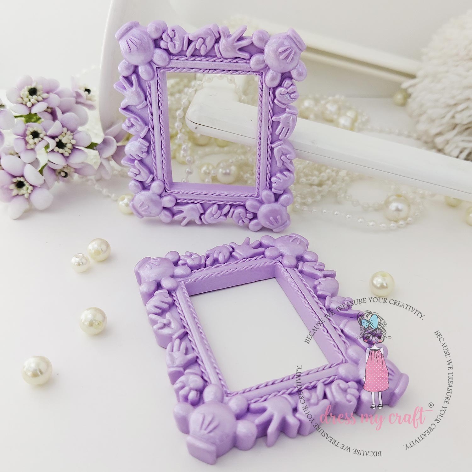 Miniature Mickey Frame - Mauve