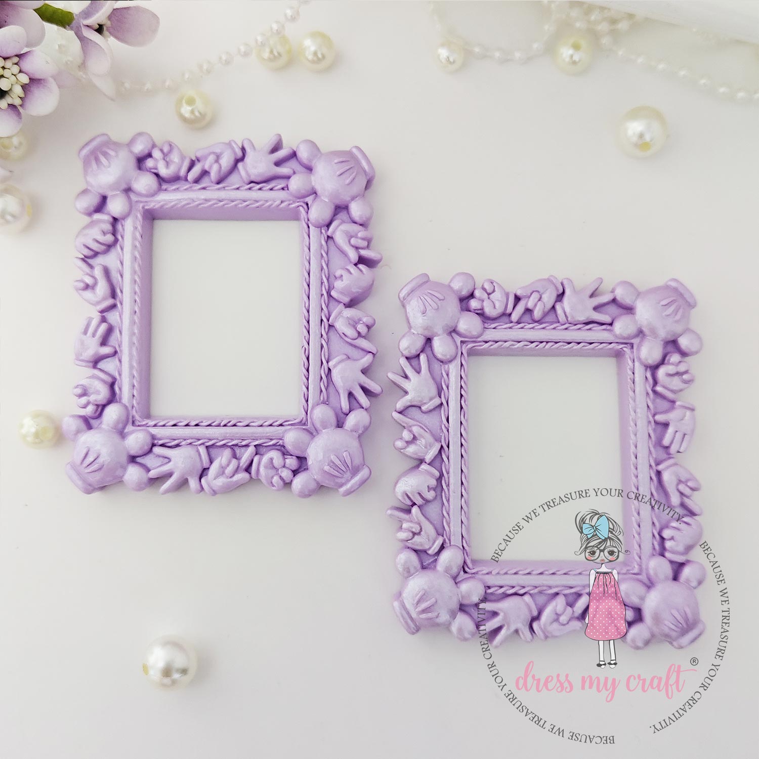 Miniature Mickey Frame - Mauve