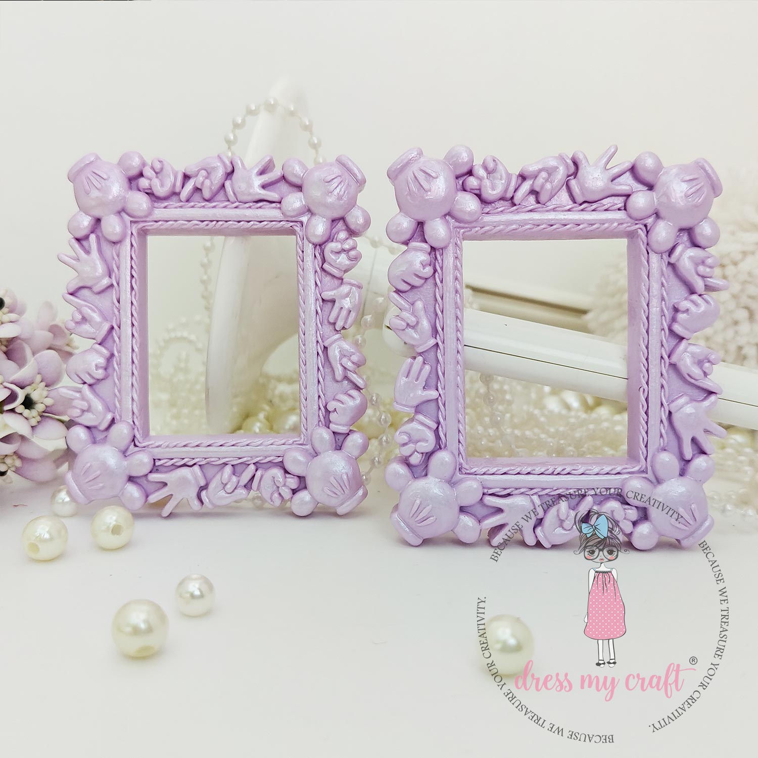 Miniature Mickey Frame - Mauve