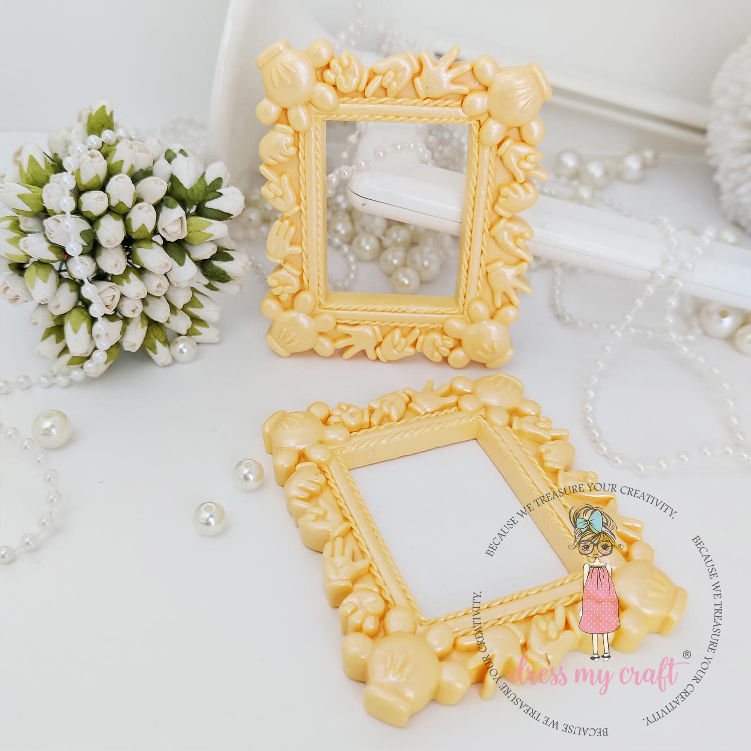 Miniature Mickey Frame - Peach