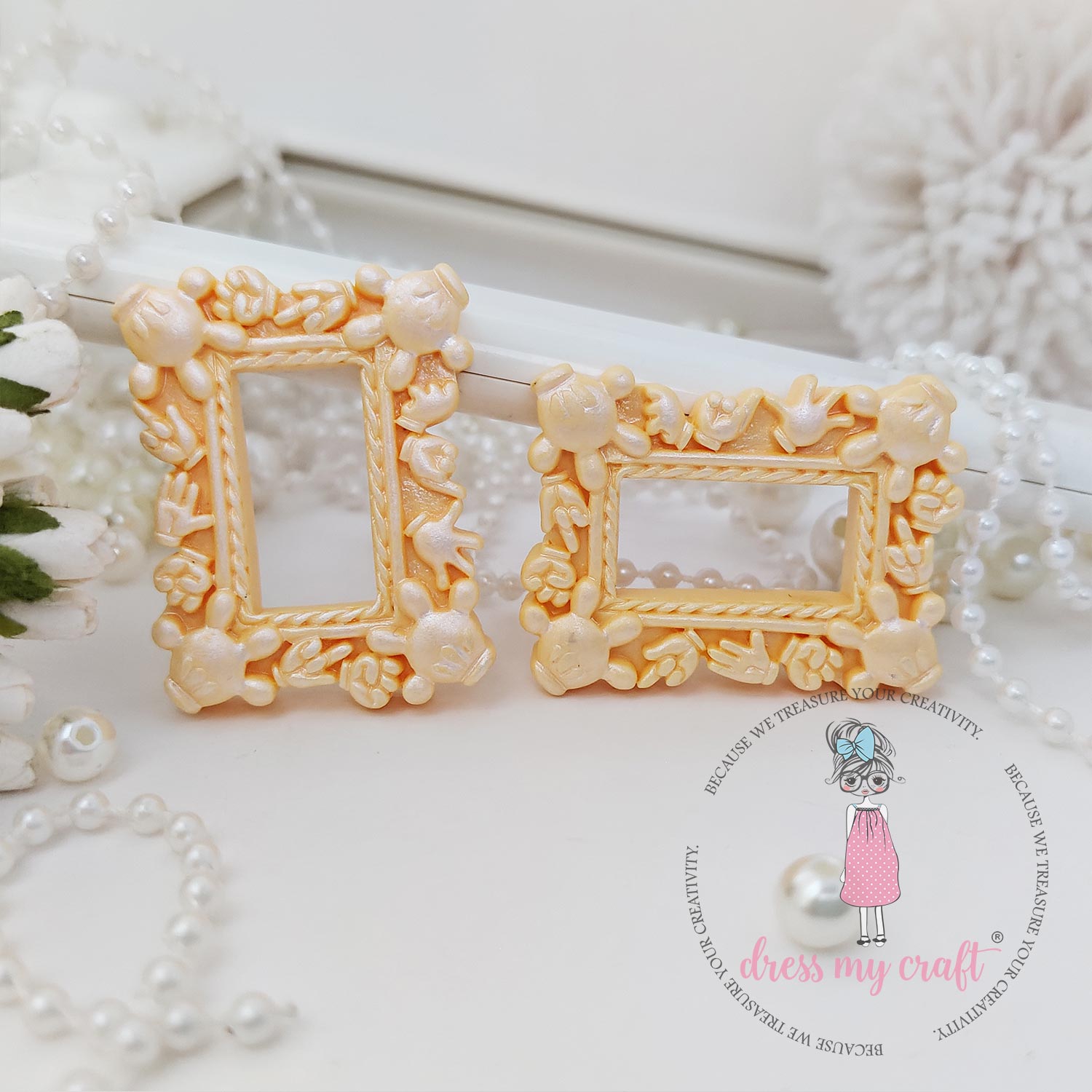 Miniature Mickey Frame - Peach Mini