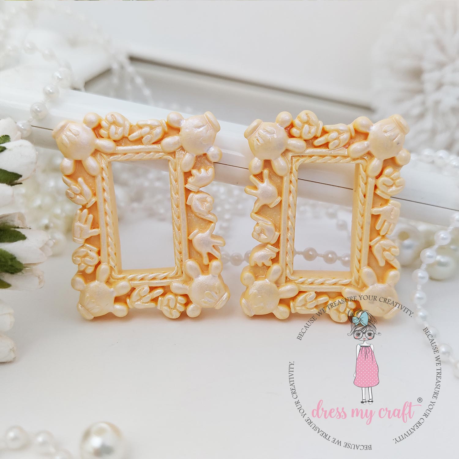 Miniature Mickey Frame - Peach Mini