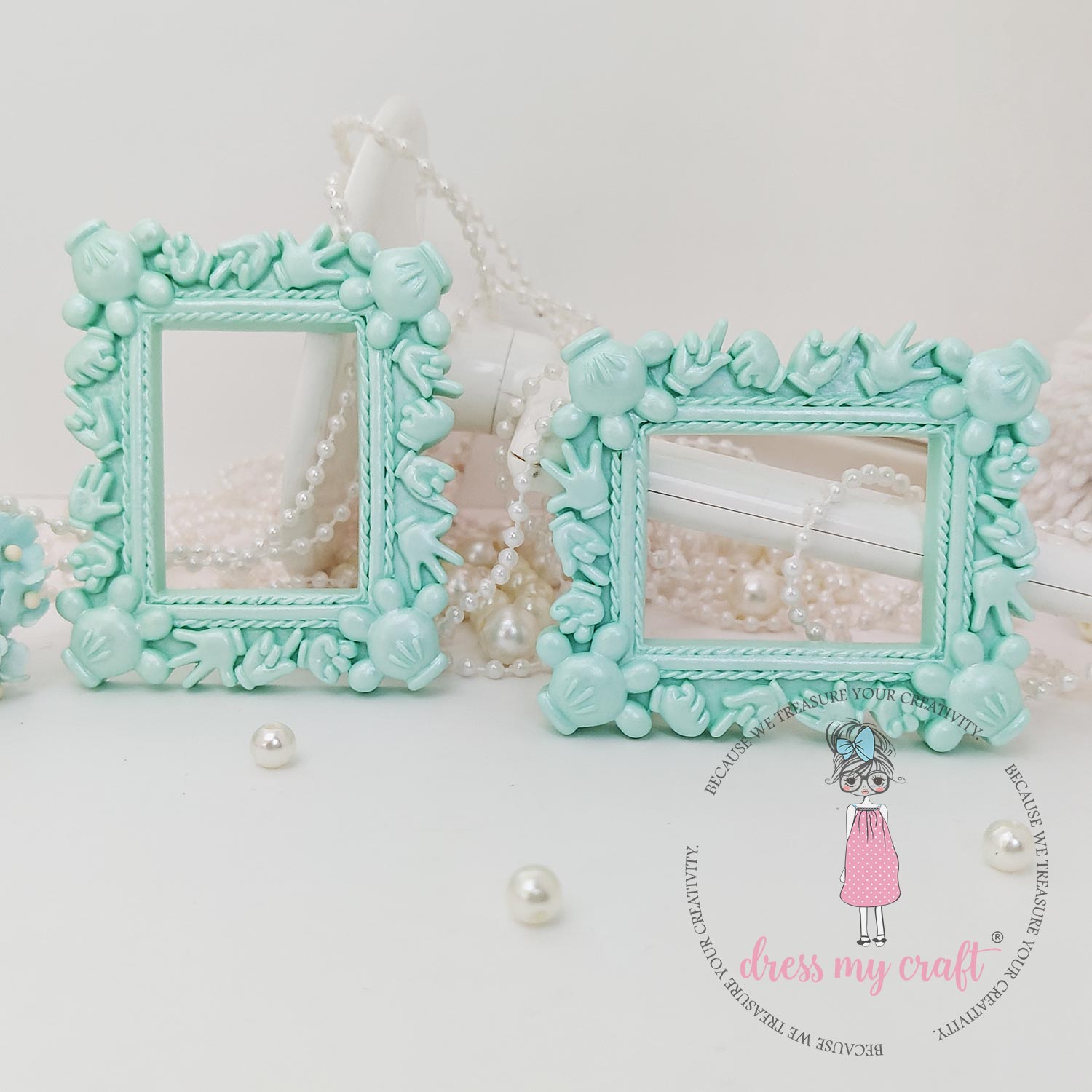 Miniature Mickey Frame - Turquoise