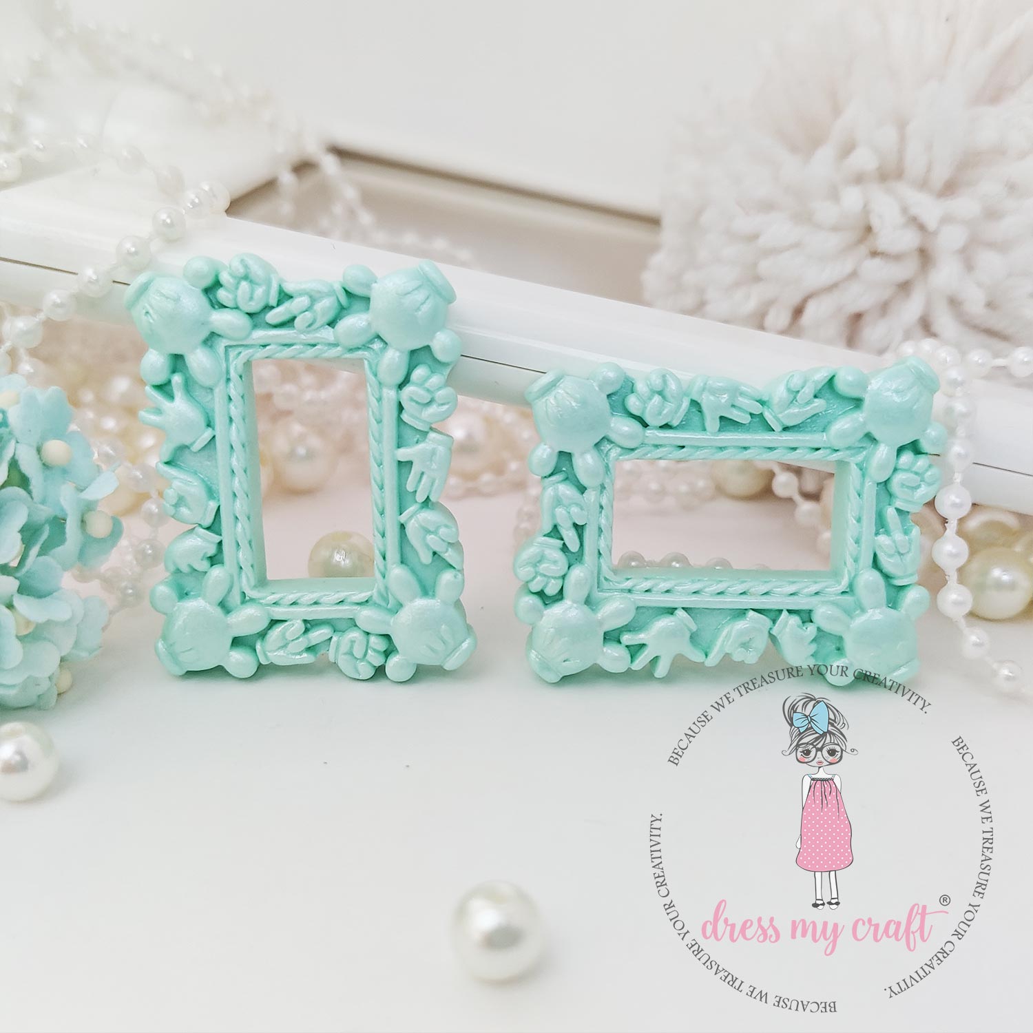 Miniature Mickey Frame - Turquoise Mini