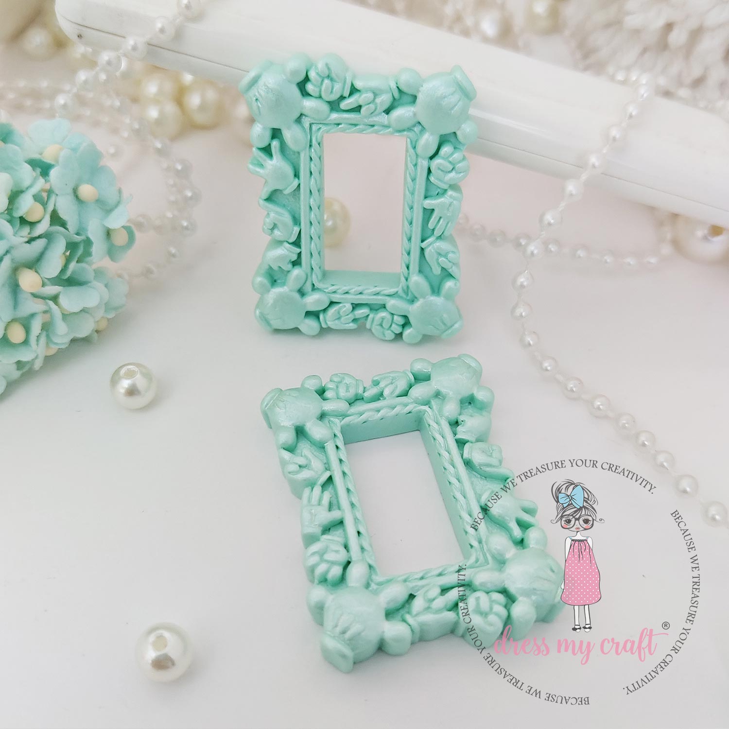 Miniature Mickey Frame - Turquoise Mini