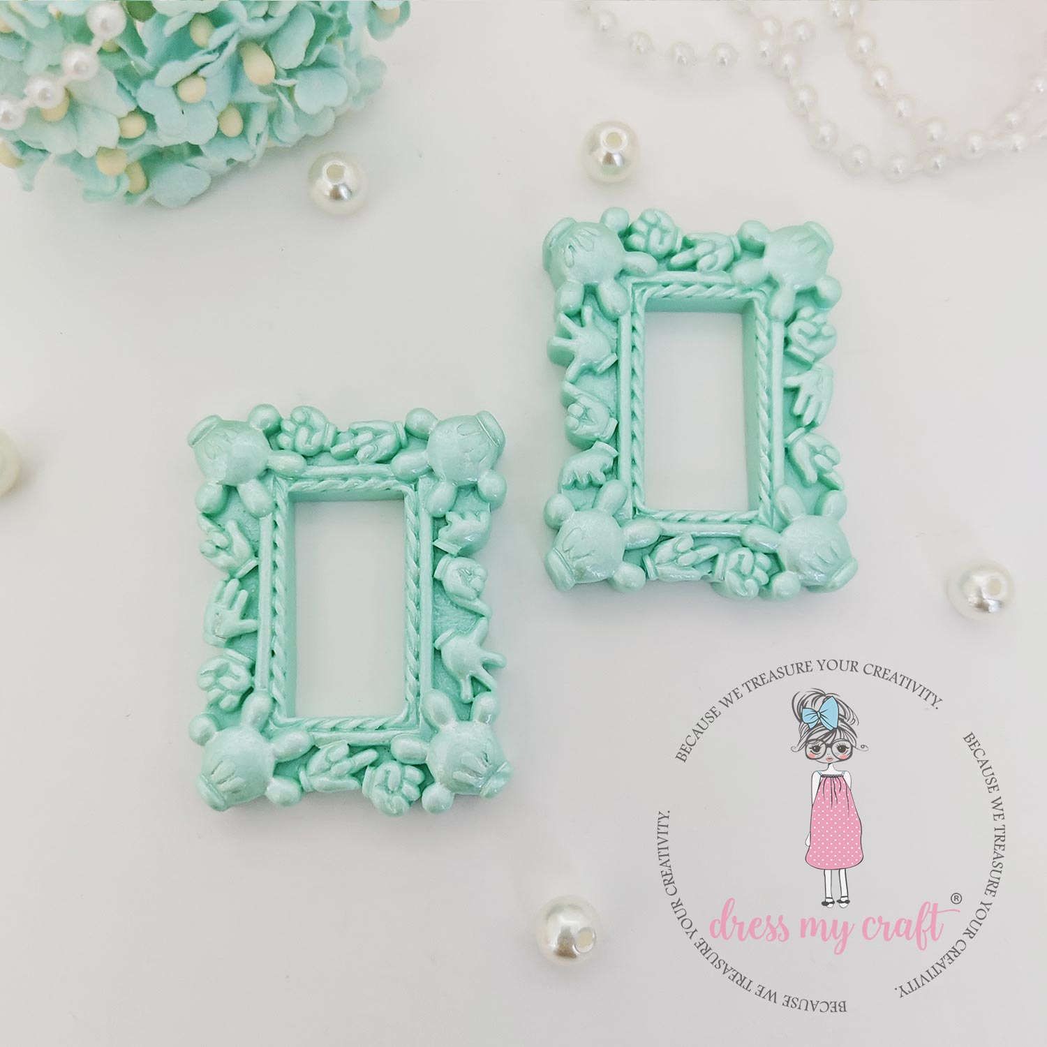 Miniature Mickey Frame - Turquoise Mini