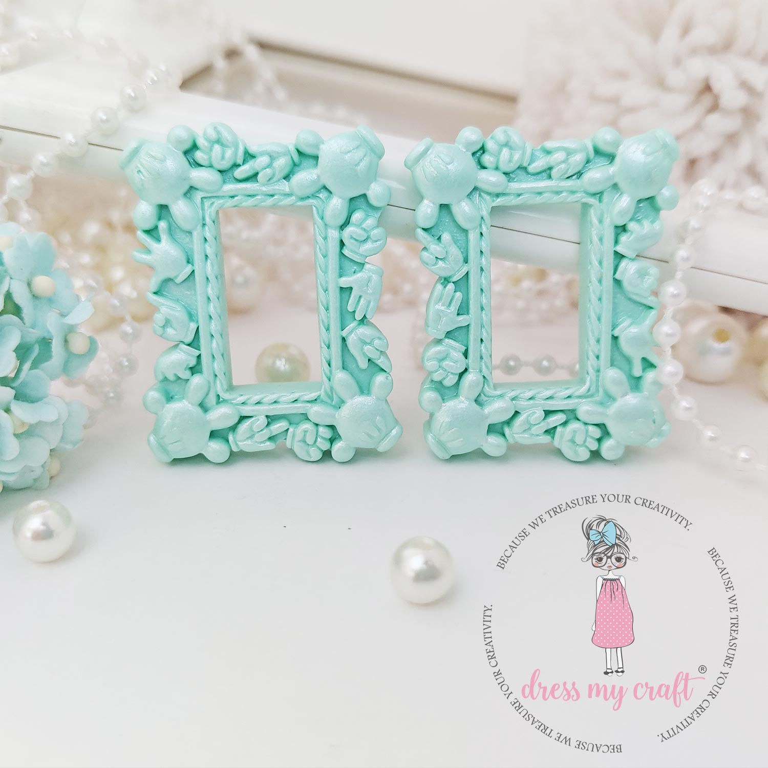 Miniature Mickey Frame - Turquoise Mini